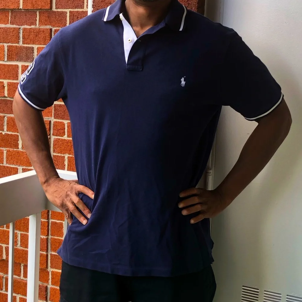 Ralph Lauren Men's Classic Navy Polo Shirt —#007